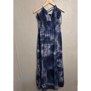 NY&Co Tie Dye Boho Chic Modern Hippie Cottagecore Open back Smocked Resort L